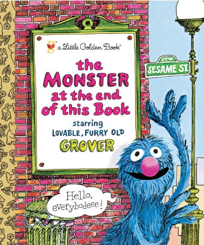 SESAME ST MONSTER AT END OF THIS BK