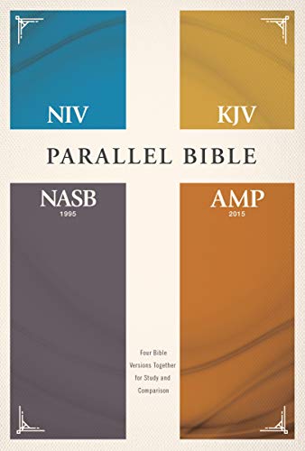 Niv Kjv Nasb Amplified Parallel Bible Hardcover Four Bible Versions Together For