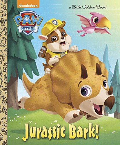 Jurassic Bark Paw Patrol Little Golden Book