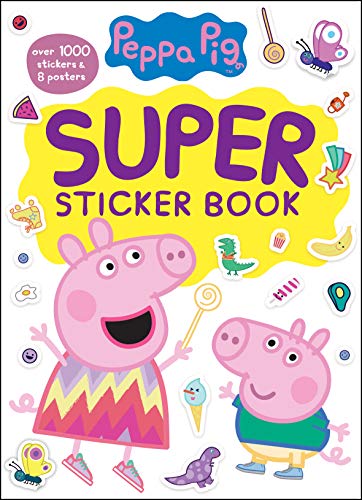 Peppa Pig Super Sticker Book over 1000 Stickers 8 Posters