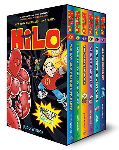 Hilo the Great Big Box Books 1 6 a Graphic Novel Boxed Set