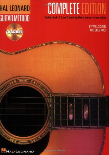 Hal Leonard Guitar Method Complete Edition with Online Audio Books 1 2 and 3 In
