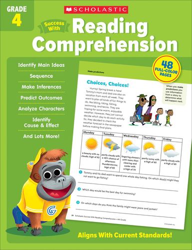 Scholastic Success with Reading Comprehension Grade 4 Workbook Scholastic Teachi