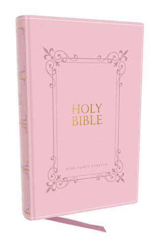 Kjv Holy Bible Large Print with 53 000 Center Column Cross References Pink Leath