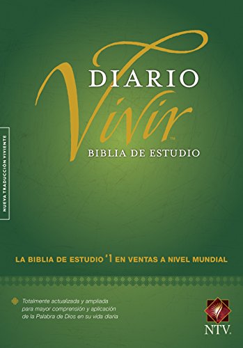 Biblia De Estudio Del Diario Vivir Ntv Tapa Dura Verde Letra Roja Spanish Editio
