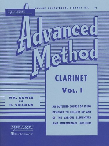 Rubank Advanced Method Clarinet Vol 1 Clarinet Sheet Music Study Book with Solos