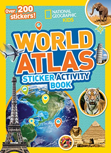 National Geographic Kids World Atlas Sticker Activity Book over 200 Stickers And