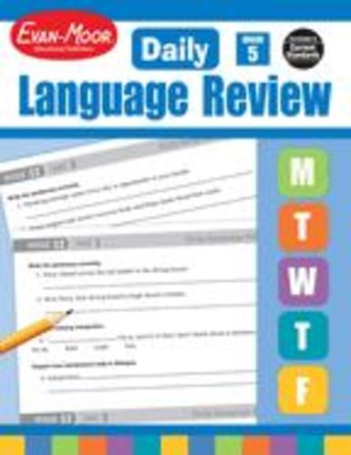 Evan Moor Daily Language Review Grade 5 Activities Homeschooling and Classroom R