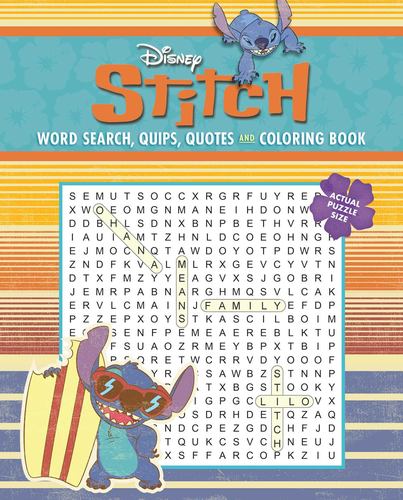 Disney Stitch Word Search Quips Quotes