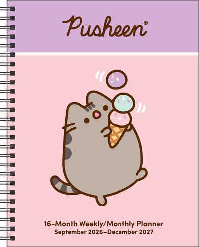 Pusheen 16 Month 2026 2027 Weekly Monthly Planner Calendar