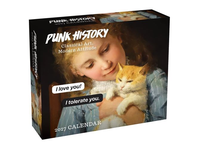 Punk History 2027 Day to Day Calendar Classical Art Modern Attitude