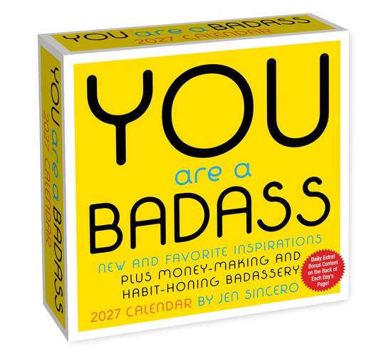 You Are a Badass 2027 Day to Day Calendar