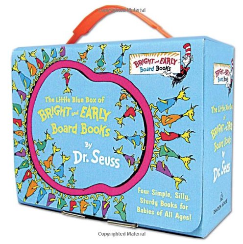 The Little Blue Boxed Set of 4 Bright and Early Board Books Hop on Pop Oh the Th