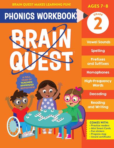 Brain Quest Phonics Workbk Grade 2