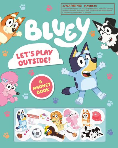 Bluey Lets Play Outside a Magnet Book
