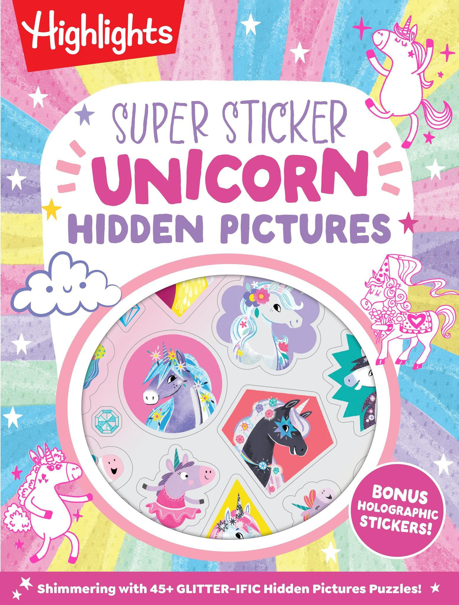 Super Sticker Unicorn Hidden Pictures