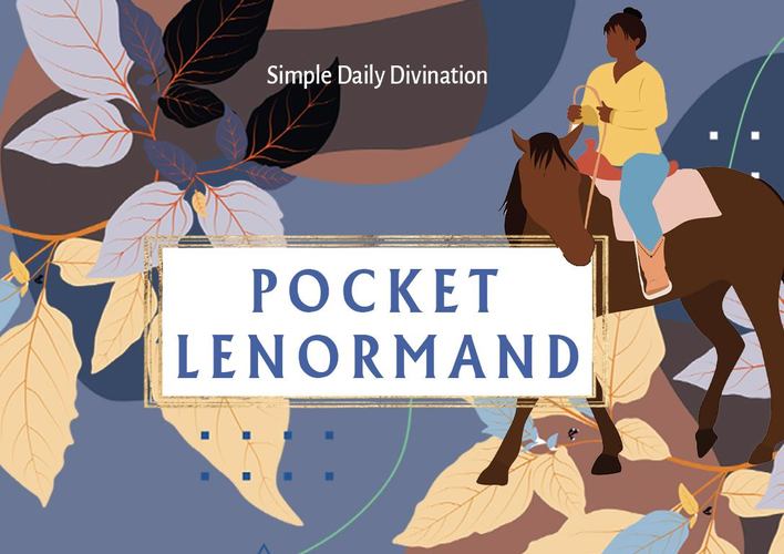 Pocket Lenormand Simple Daily Divination 40 Full Color Cards